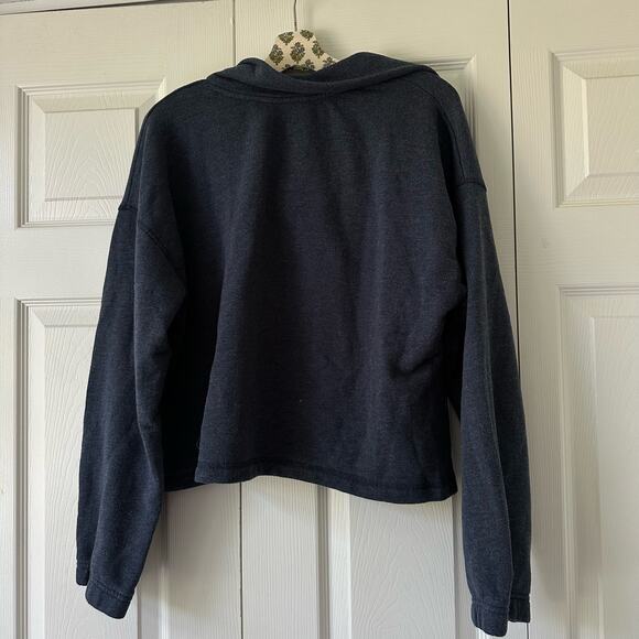 Free People Navy Pullover Sweatshirt - Picture 2 of 5